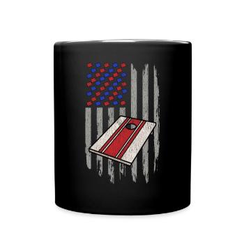 Trou de maïs patriotique - Mug uni - noir - Devant