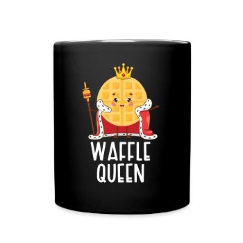 Waffle Queen - Full Colour Mug - black - Front