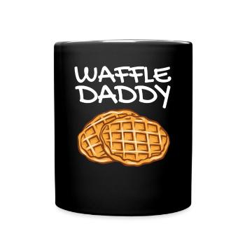 Waffle Daddy - Full Colour Mug - black - Front