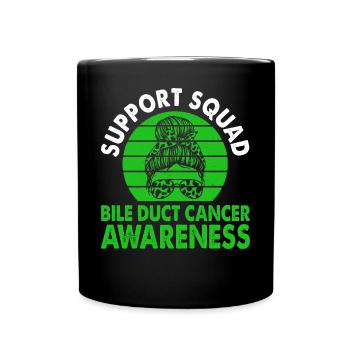 Mois de la sensibilisation au cancer des canaux biliaires de l’Escouade de soutien - Mug uni - noir - Devant