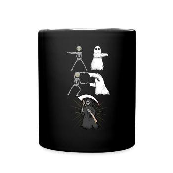 Mort fantôme squelette - Mug uni - noir - Devant