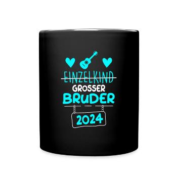 Bald Großer Bruder 2024 Gitarre - Tasse einfarbig - Schwarz - Vorne