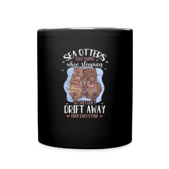 Otter - Tasse einfarbig - Schwarz - Vorne
