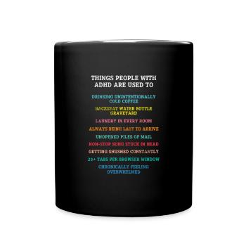 ADHD - Full Colour Mug - black - Front