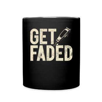 Cool Barbier Spruch Barbershop Rasiermesser - Tasse einfarbig - Schwarz - Vorne