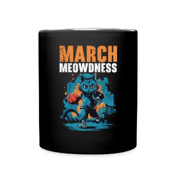 Basketball Cat Basketball Player I Love Basketball - Full Colour Mug - black - Front