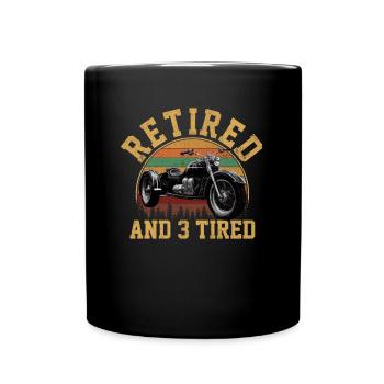 Motortrike Three Wheeled Motorcycle Triker - Full Colour Mug - black - Front