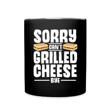 Love Grilled Cheese Men Women - Tasse einfarbig - Schwarz - Vorne