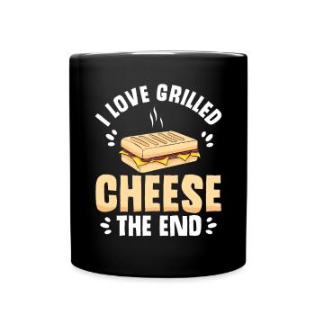 Love Grilled Cheese Men Women - Tasse einfarbig - Schwarz - Vorne