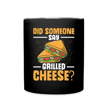 Love Grilled Cheese Men Women - Tasse einfarbig - Schwarz - Vorne