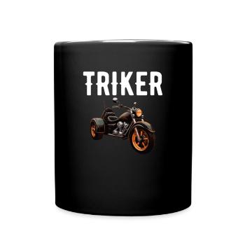 Motortrike Three Wheeled Motorcycle Triker - Full Colour Mug - black - Front