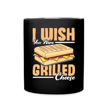 Love Grilled Cheese Men Women - Tasse einfarbig - Schwarz - Vorne
