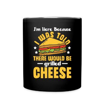 Love Grilled Cheese Men Women - Tasse einfarbig - Schwarz - Vorne