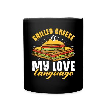 Love Grilled Cheese Men Women - Tasse einfarbig - Schwarz - Vorne