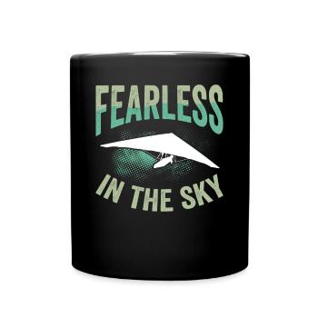 Furchtlos Am Himmel - Tasse einfarbig - Schwarz - Vorne