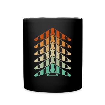 Hang gliding colorful - Full Colour Mug - black - Front