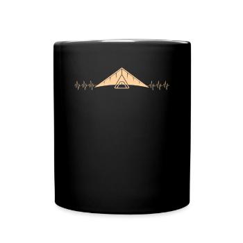 Frequenz Des Drachenfliegens - Tasse einfarbig - Schwarz - Vorne