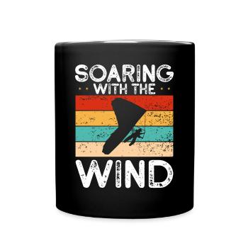 Flotter avec le vent - Mug uni - noir - Devant
