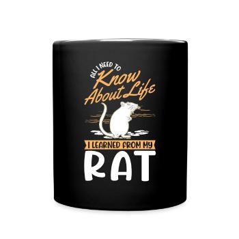 Rat Domestic Rat Rat Owner - Full Colour Mug - black - Front