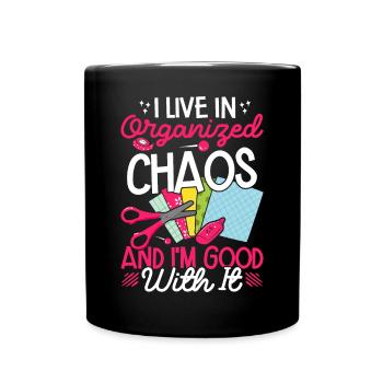 Scrapbooking Scrapbooker - Tasse einfarbig - Schwarz - Vorne