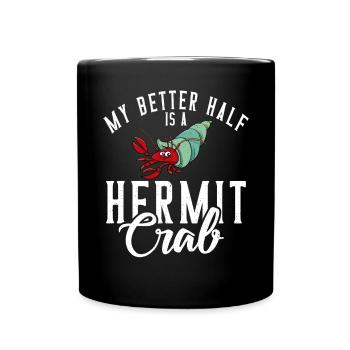 Cadeaux de crabe ermite - Mug uni - noir - Devant