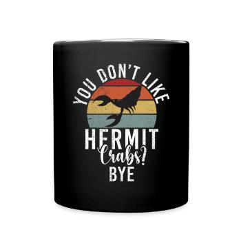 Cadeaux de crabe ermite - Mug uni - noir - Devant