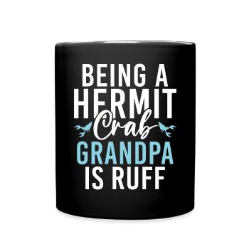 Cadeaux de crabe ermite - Mug uni - noir - Devant