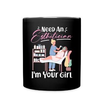 Cute Licensed Esthetician Skincare - Tasse einfarbig - Schwarz - Vorne