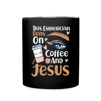 Esthetician Skincare Beautician - Full Colour Mug - black - Front