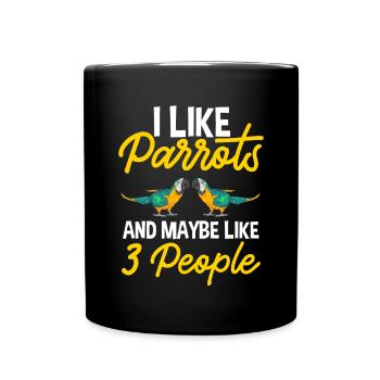 Gelbbrustara Papagei Blue And Yellow Macaw - Tasse einfarbig - Schwarz - Vorne