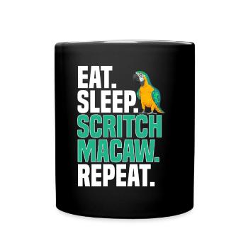 Gelbbrustara Papagei Blue And Yellow Macaw - Tasse einfarbig - Schwarz - Vorne