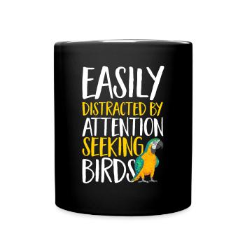 Gelbbrustara Papagei Blue And Yellow Macaw - Tasse einfarbig - Schwarz - Vorne