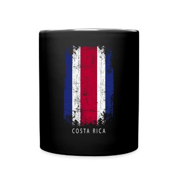 Souvenir with the country flag of Costa Rica - Full Colour Mug - black - Front