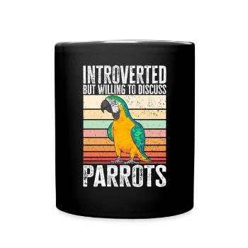 Gelbbrustara Papagei Blue And Yellow Macaw - Tasse einfarbig - Schwarz - Vorne
