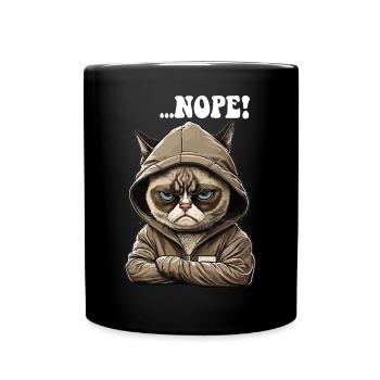 Non! Opposants - employés, collègues de travail - Mug uni - noir - Devant