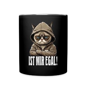 Ist mir egal - Mitarbeiter Arbeitskollegen - Tasse einfarbig - Schwarz - Vorne