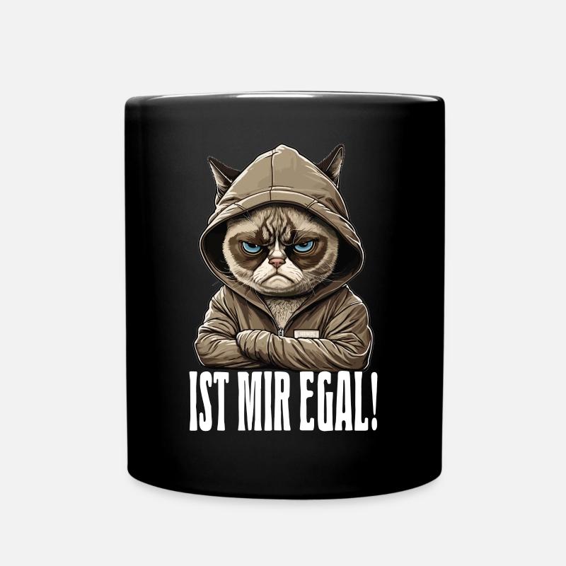 Ist mir egal - Mitarbeiter Arbeitskollegen - Tasse einfarbig - Schwarz