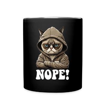 Non! Opposants - employés, collègues de travail - Mug uni - noir - Devant