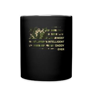 Funny Father's Day Ideas - Most Intelligent Daddy - Full Colour Mug - black - Front