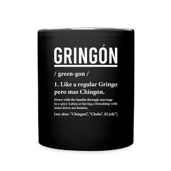 Définition Gringo Fier amoureux des Gringos - Mug uni - noir - Devant