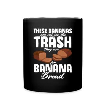 Drôle de vêtements de cuisson au pain aux bananes - Mug uni - noir - Devant