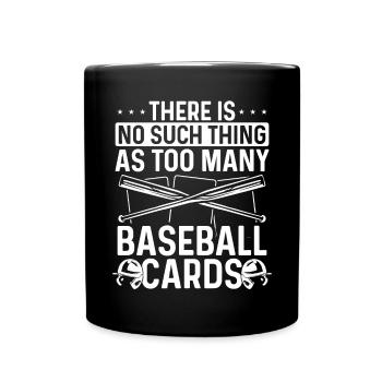 Funny Baseball Card Design - Full Colour Mug - black - Front