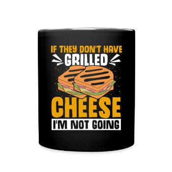 Amour Fromage Grillé Hommes Femmes - Mug uni - noir - Devant