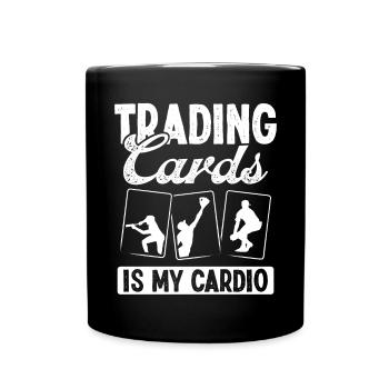 Conception de carte de baseball amusante - Mug uni - noir - Devant