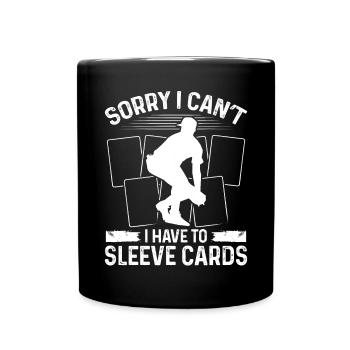 Funny Baseball Card Design - Full Colour Mug - black - Front