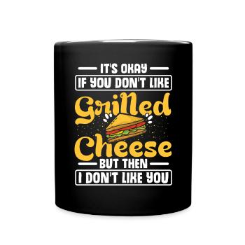 Love Grilled Cheese Men Women - Tasse einfarbig - Schwarz - Vorne
