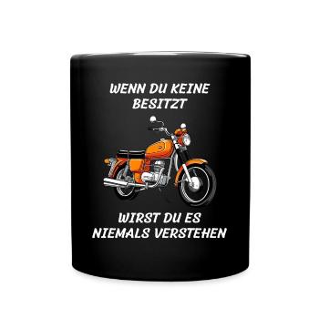 lustiger Spruch Simson - Tasse einfarbig - Schwarz - Vorne