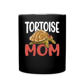 Femmes Tortue reptile Fête des mères Tortue Maman - Mug uni - noir - Devant