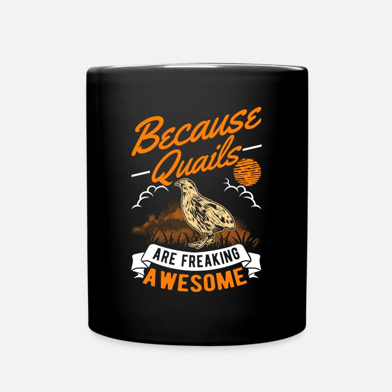 Wachtelzüchter Geschenk Wachtel - Tasse einfarbig - Schwarz