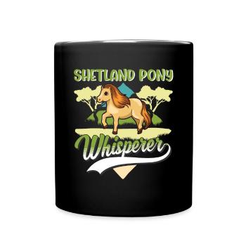 Shetland Pony Flüsterer Shetland Pony Whisperer - Mug uni - noir - Devant